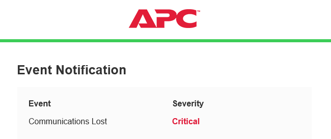 apc smartconnect notification